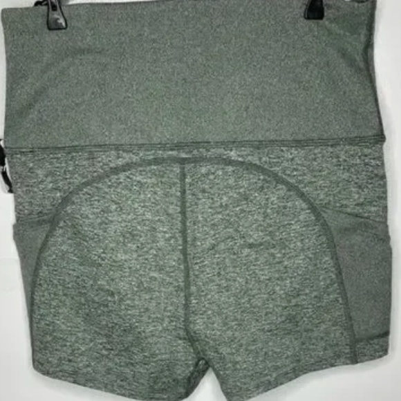 Free People Movement Ultra-High Rise Off Beat Shorts Olive Green Ash Size Large - Picture 5 of 5